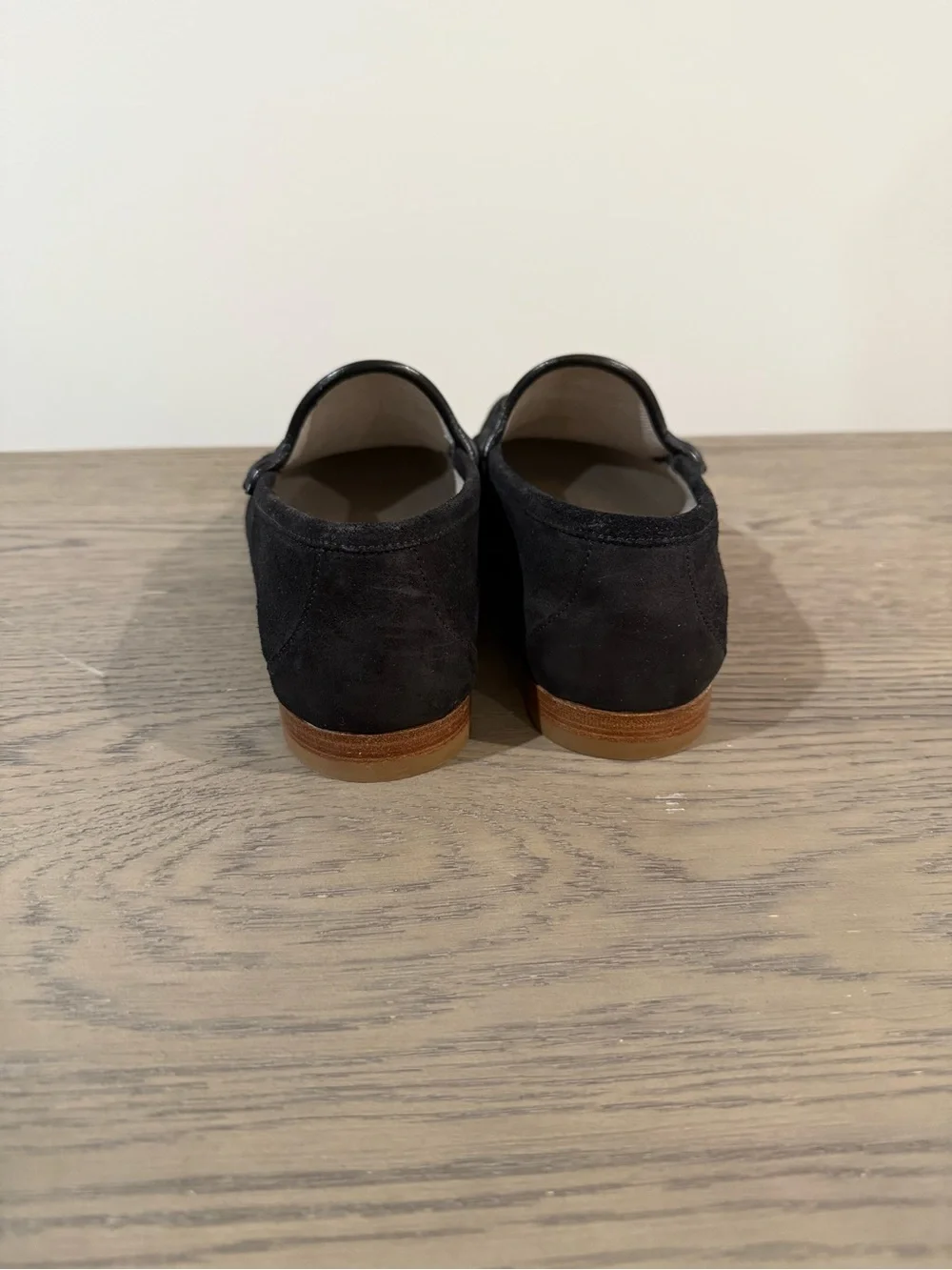 Gucci Black Suede Horsebit Loafers Size 9